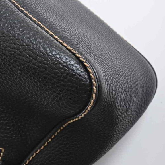 Chanel Leather Logo Mark Fringe One-shoulder Bag Black - Picture 3 of 5